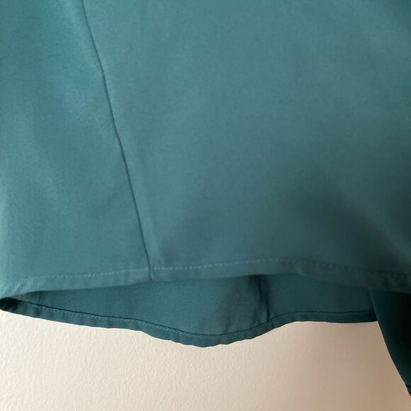 Iris teal/aquamarine off shoulder 2/3 sleeve blouse,elastic shoulder,loose fit S - Picture 5 of 7